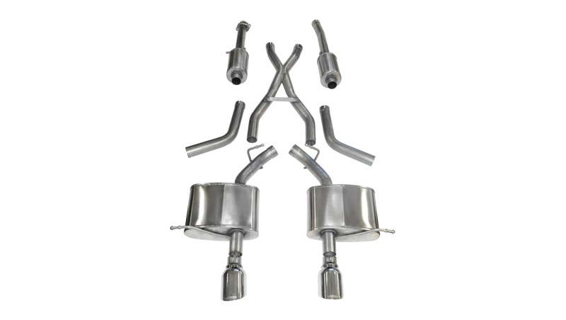 Dodge Durango Performance Exhaust - Dual Rear - CORSA Performance - Cat-Back Sport - Polished - `11-`24